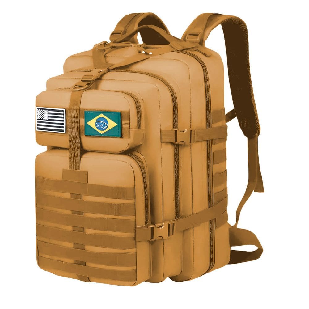 Mochila 50L de Grande Capacidade Impermeável com Múltiplos Compartimentos