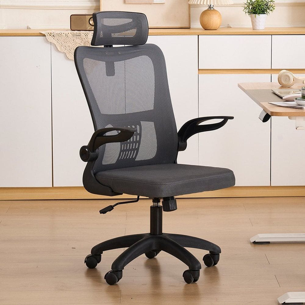 Cadeira de Escritório com Encosto Presidente Office Baltimore Preto