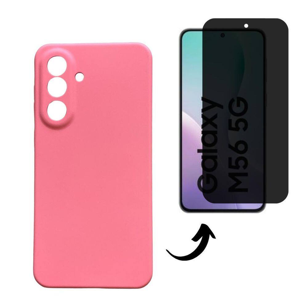 Capa + Pel 3D Privativo Compatível Com Samsung Galaxy M56 5G