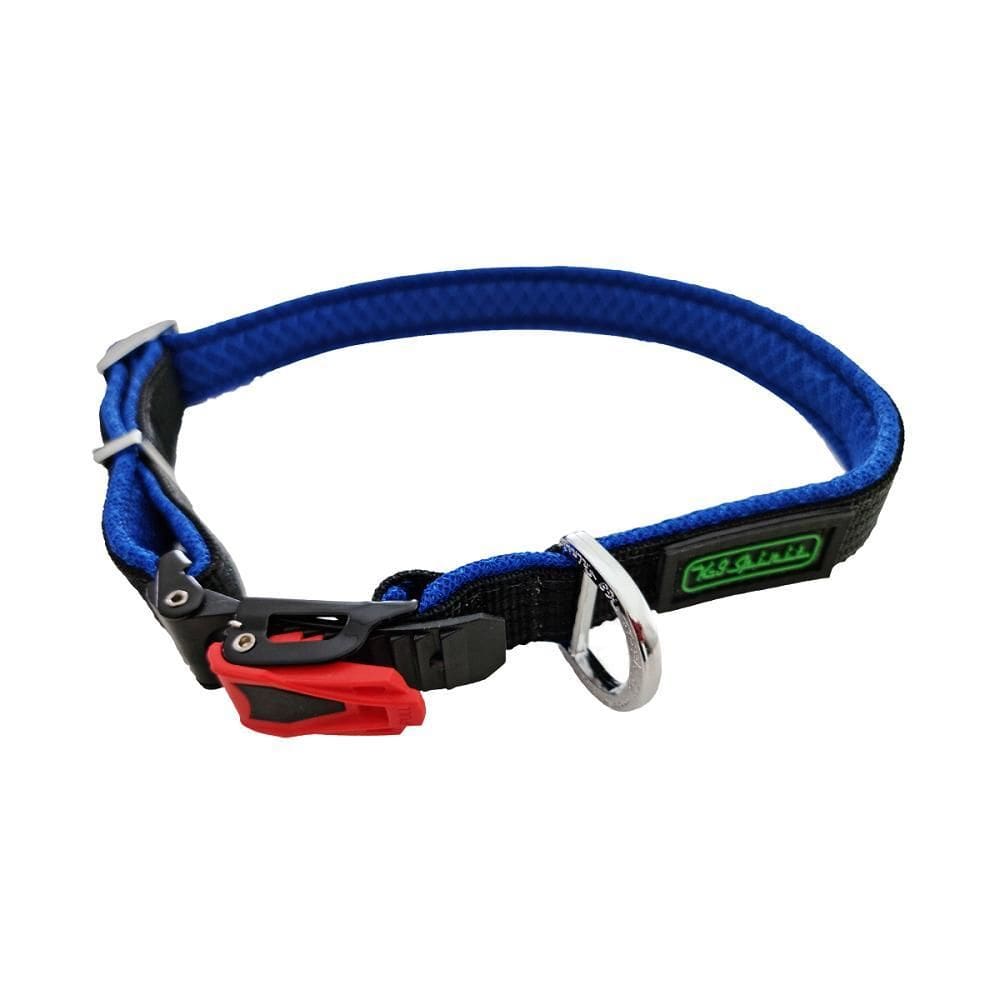 Coleira Para Cães K-9 Spirit Prime Silver G Preta E Azul