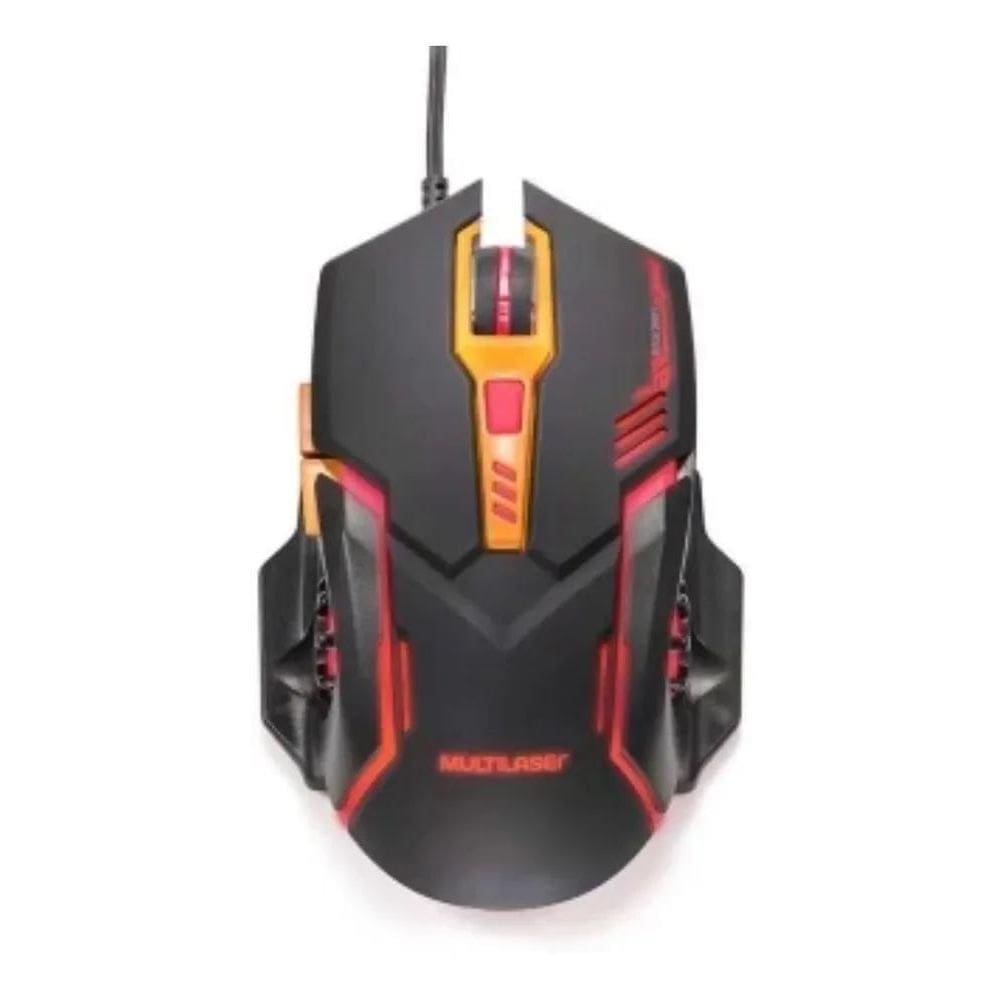 Mouse Gamer Multilaser 2400 Dpi: Precisão E Estilo