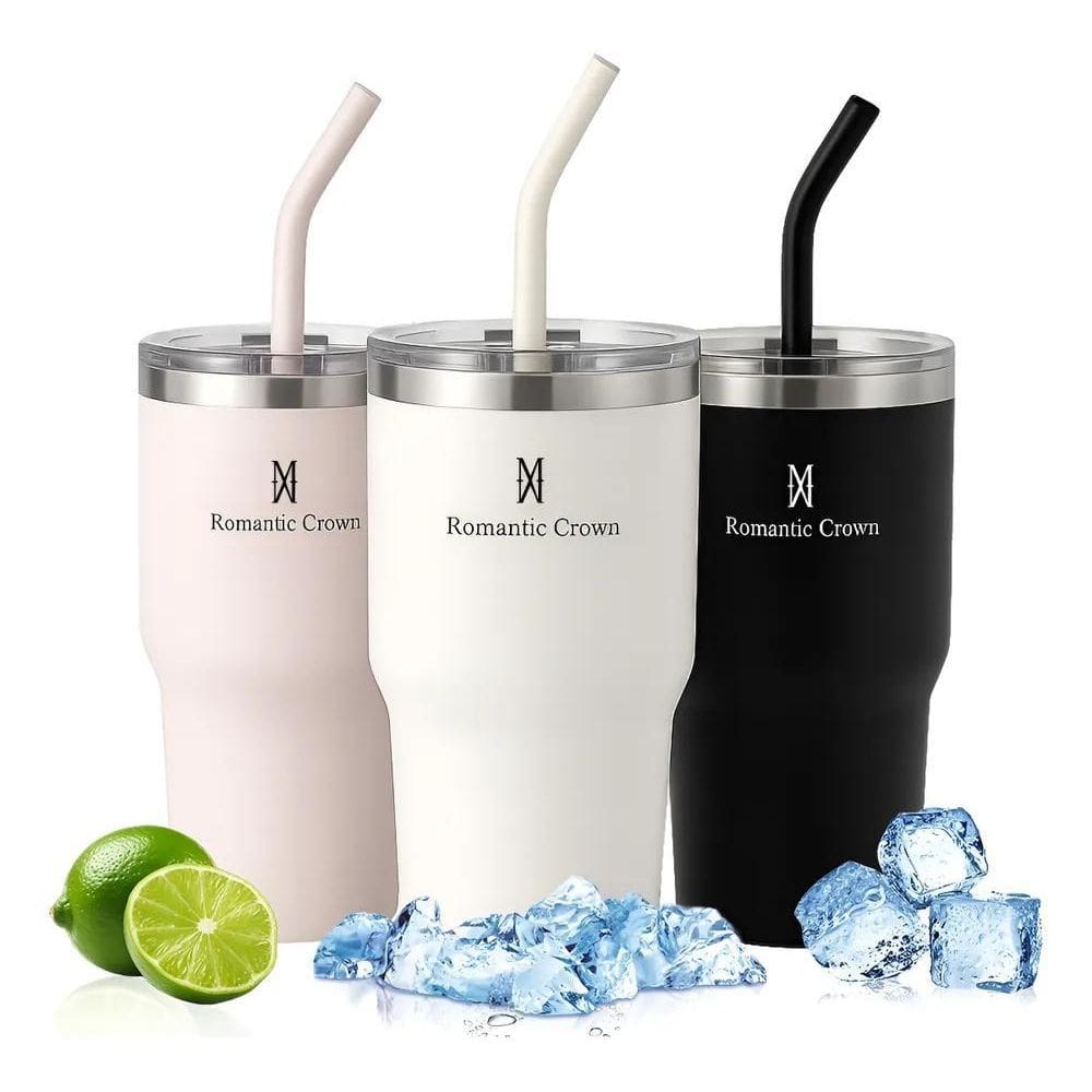 Copo Térmico Inox 600Ml Anti-Vazamento: Café/Chá Gelado Bran