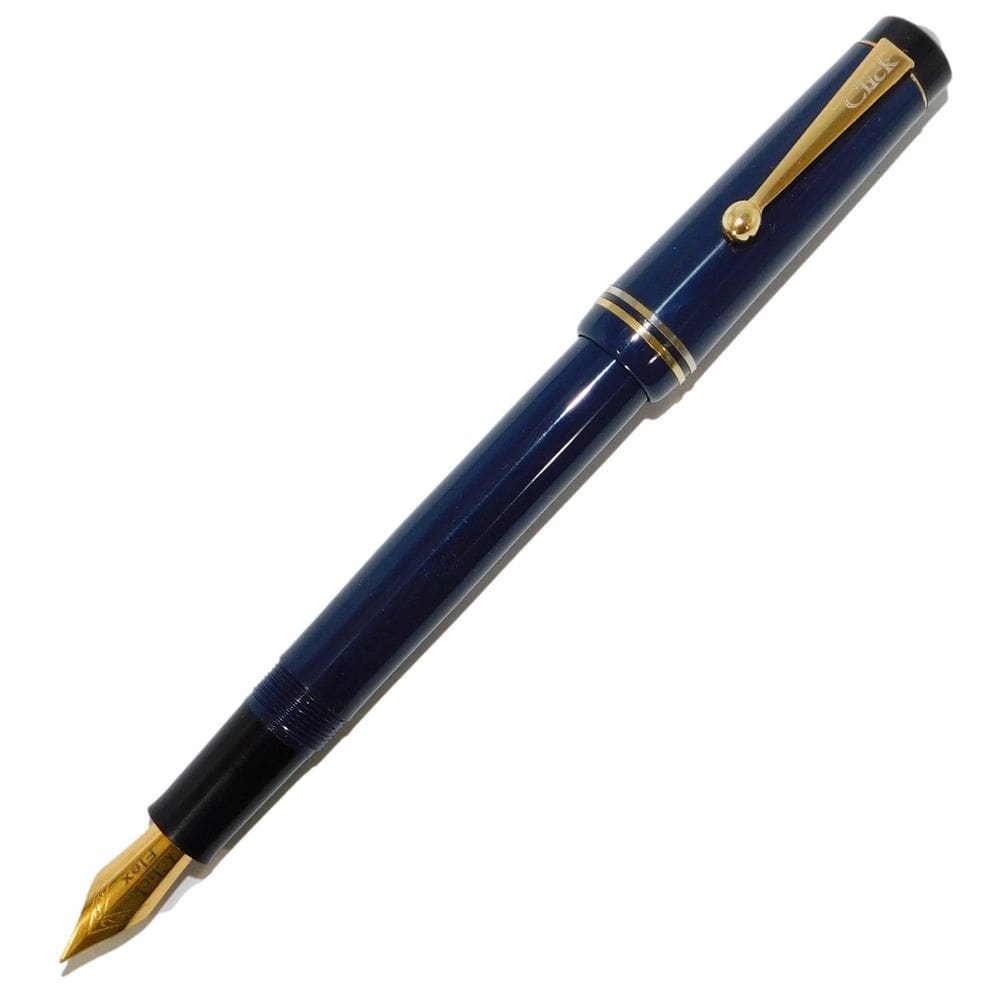 Caneta Tinteiro Click Aristocrat Flex Gold Azul Escuro