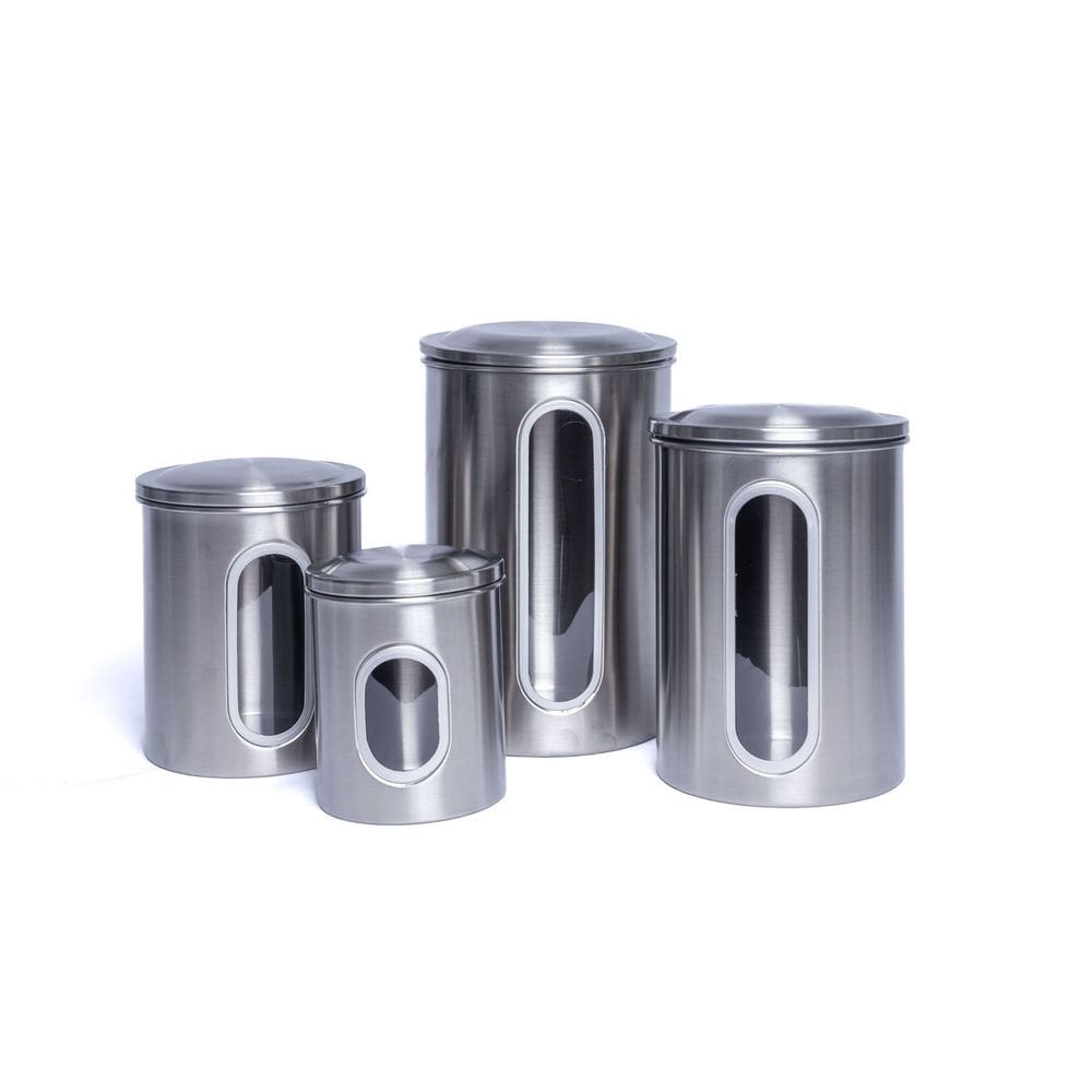 Conjunto de Potes Herméticos em Aço Inox 4 peças Verside