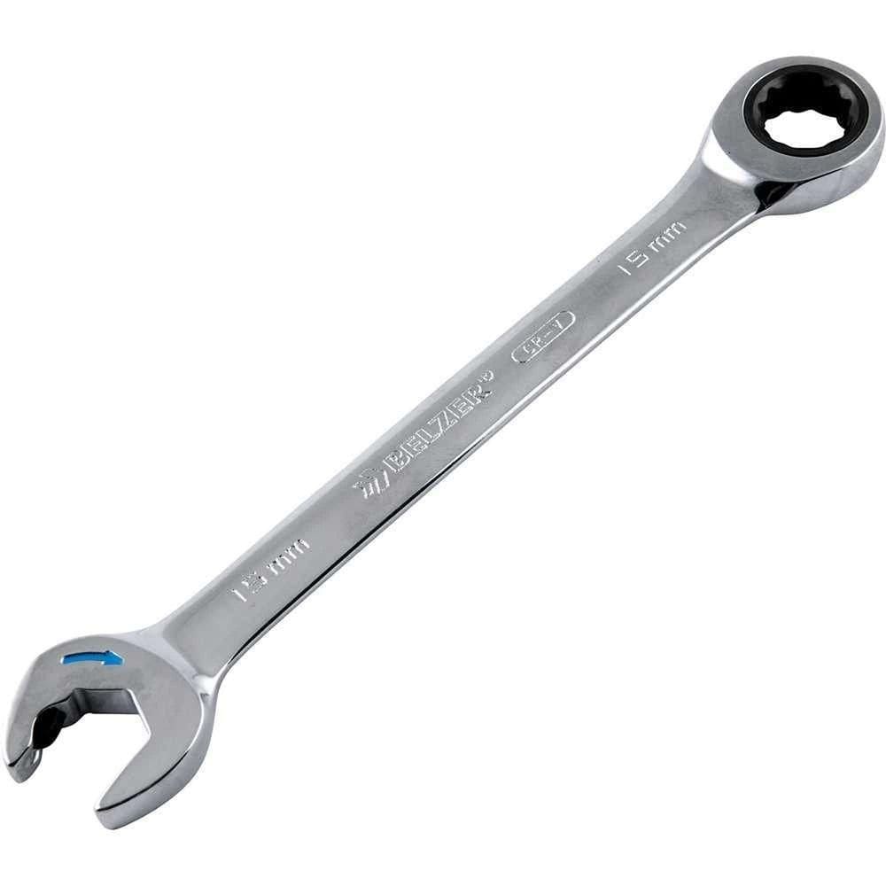 Chave Combinada Speedy Com Catraca 15 Mm, Aço Cromo Vanádio Cromado E Polido, St43611, Sata