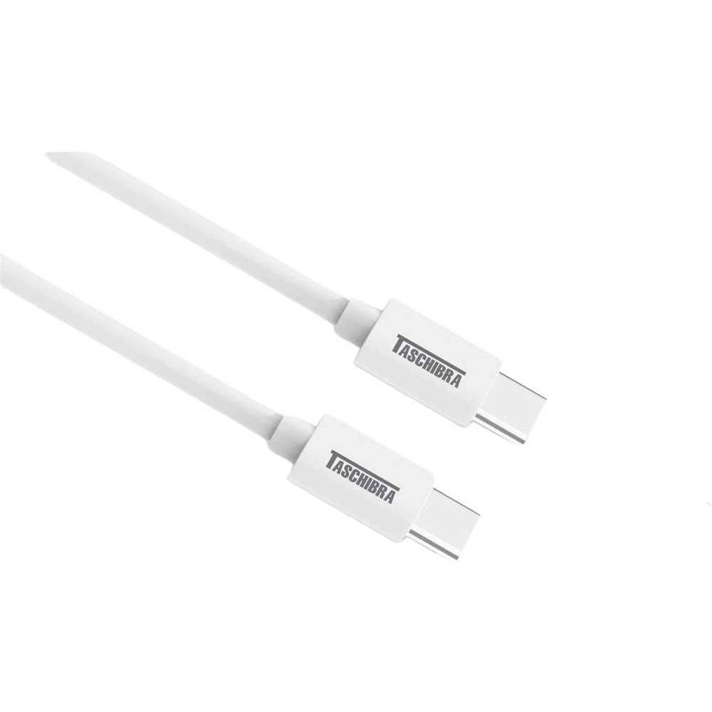 Cabo Para Carregamento, Turbo, Usb-c - Usb-c, 1,5 M, Branco, 12060004 Taschibra Ostenvonder