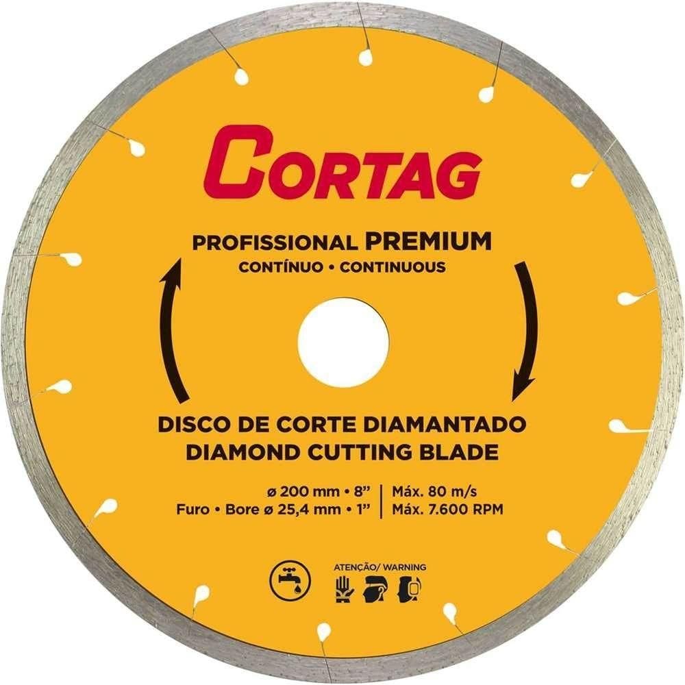 Disco De Corte Diamantado, 200 Mm, Profissional Premium, Cortag Ostenvonder
