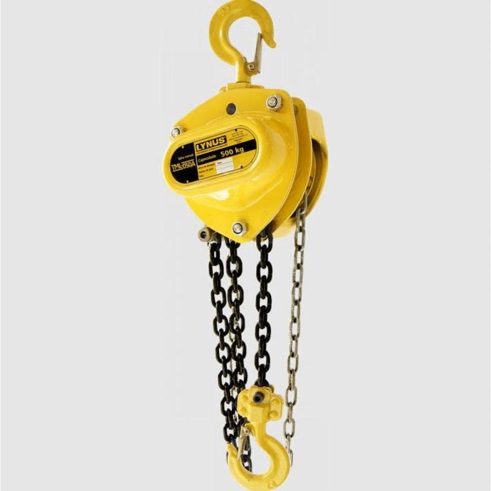Talha Manual 0,5 Toneladas 5 Metros Tml-050a Lynus