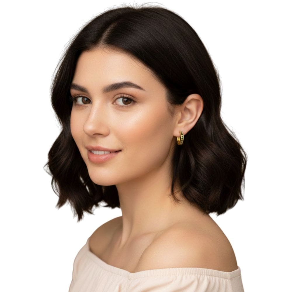 Brinco Feminino Mia Argola Semi jóia Banhado a Ouro Juliana Prado 38416