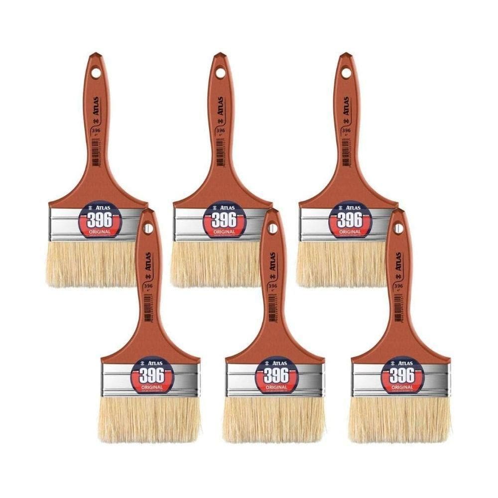Trincha Com Cerdas Brancas De 4 Polegadas, Atlas.