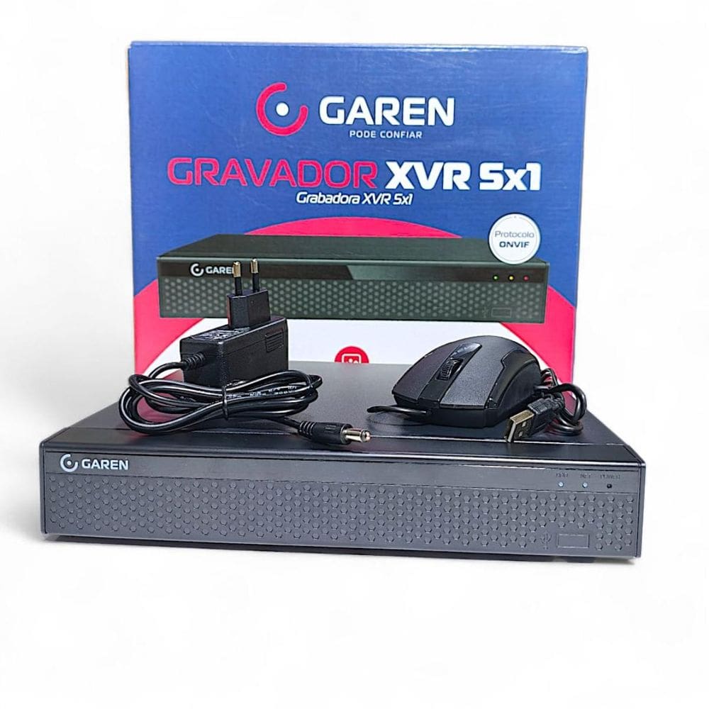 Xvr Dvr Gravador Digital Full Hd 1080p h265+ Garen 8 Canais