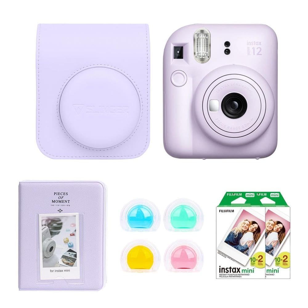 Câmera de filme instantâneo Fujifilm Instax Mini 12 lilás roxo