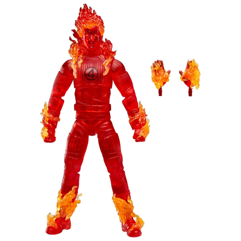 Boneco de ação Marvel Legends Series Human Torch 15cm