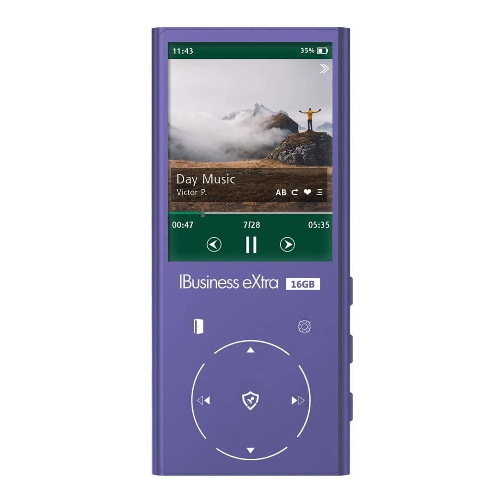 Leitor MP3 Samvix iBusiness Extra de 16 GB com dois slots Micro SD