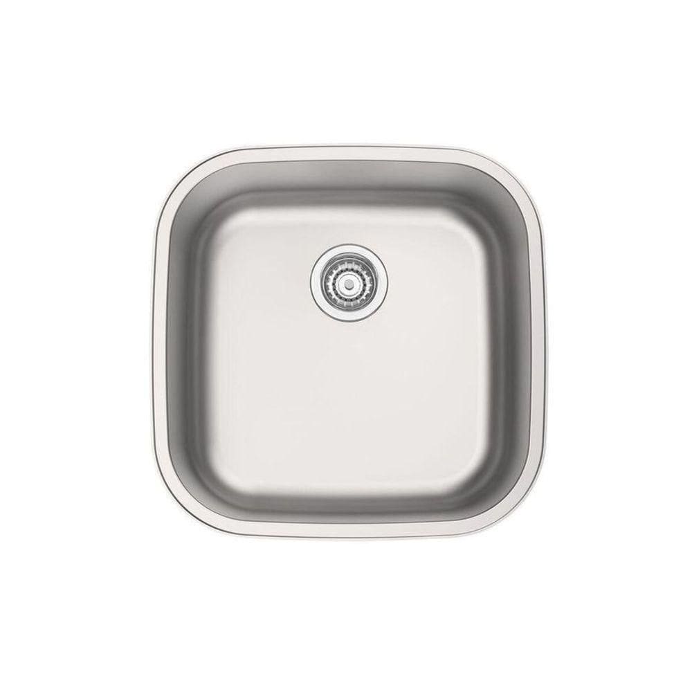 Cuba De Embutir Ou Sobrepor Aria Maxi 40 Bs Em Aço Inox Acetinado 40x40 Cm