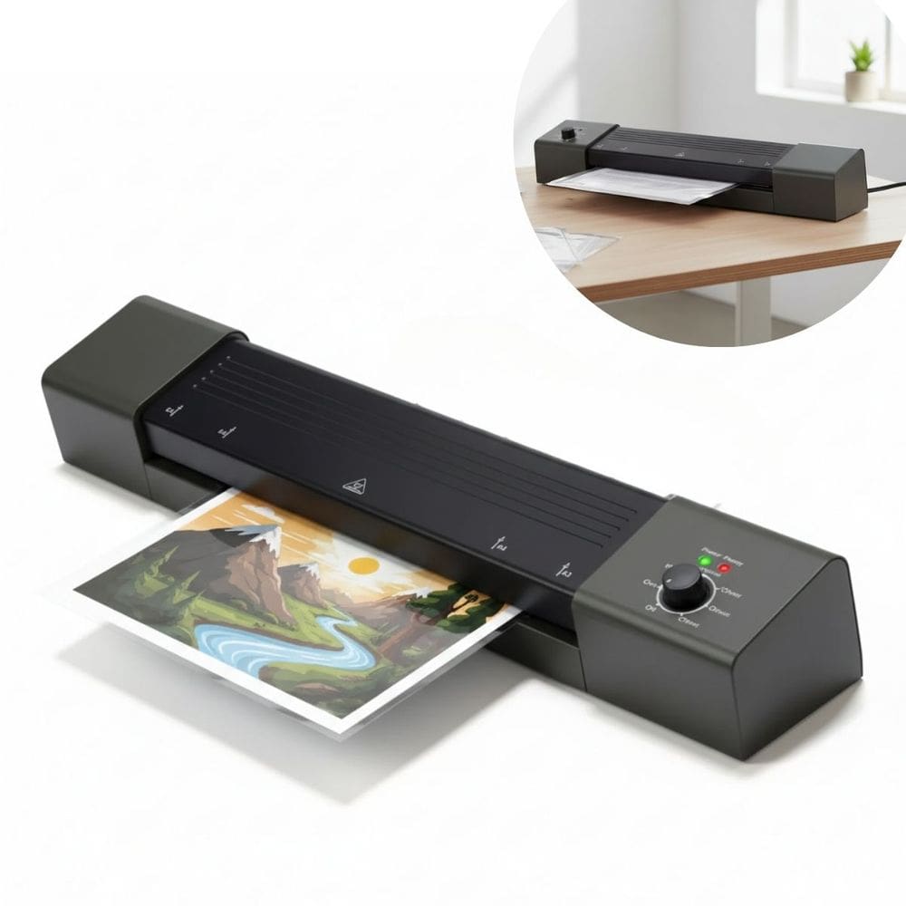 Plastificadora Laminadora Poliseladora A3 A4 A5 A6 500W Quente Frio Preta 220V Importway Iwe013