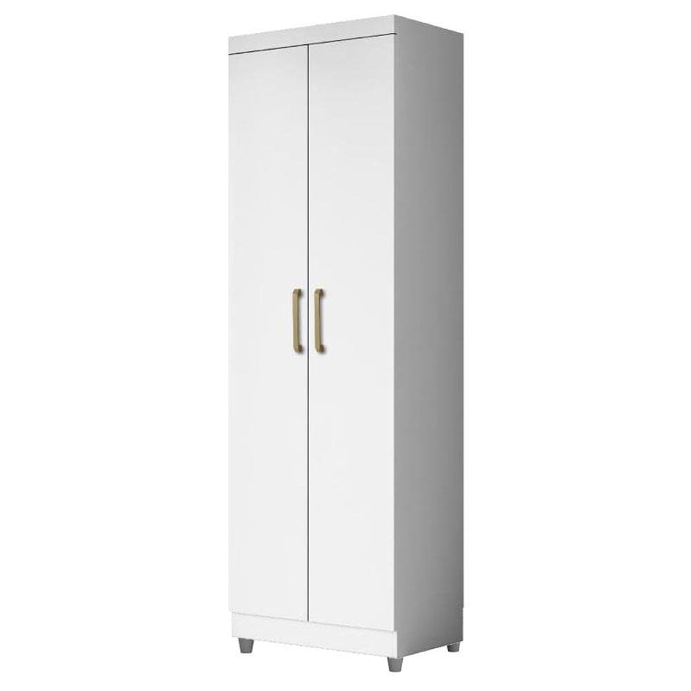 Armário Multiuso 2 Portas 2000191 Branco Tx com Pés Cinza - Aramóveis