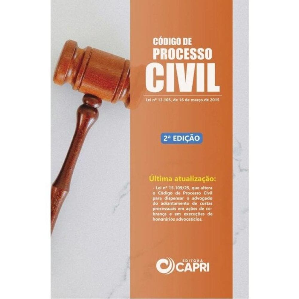 Código De Processo Civil Atualizado - 2025