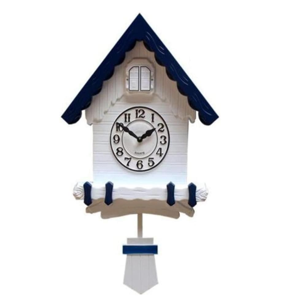 Relogio Cuco Parede 3d Pendulo Musical Estilo Madeira Alemao Vintage Decorativo Escritorio Sala