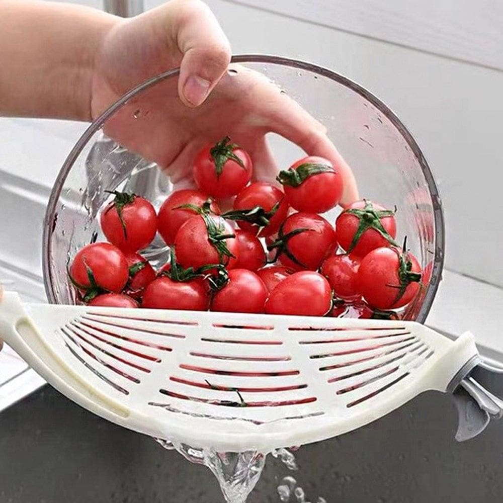 Kit 2 Escorredor De Agua Portatil De Cozinha Plástico Para Panelas Coador