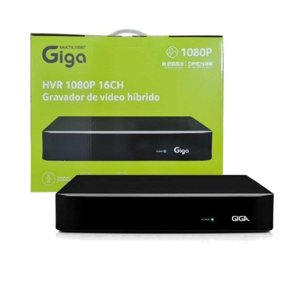 DVR Gravador de Video  Multilaser Giga  GS0488  16 Canais  1080p