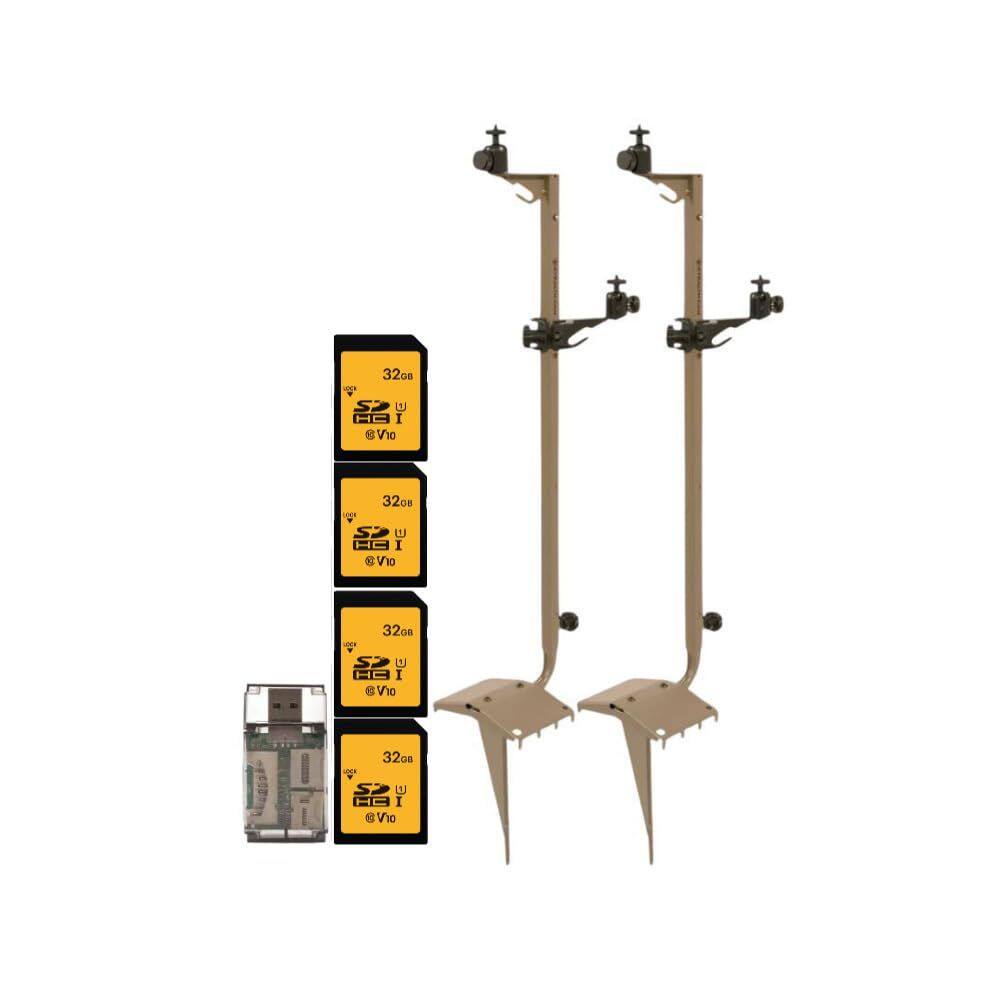 Poste Ajustável Multi-Pivô Stealth Cam para Montagem - Kit com 2 Unidades