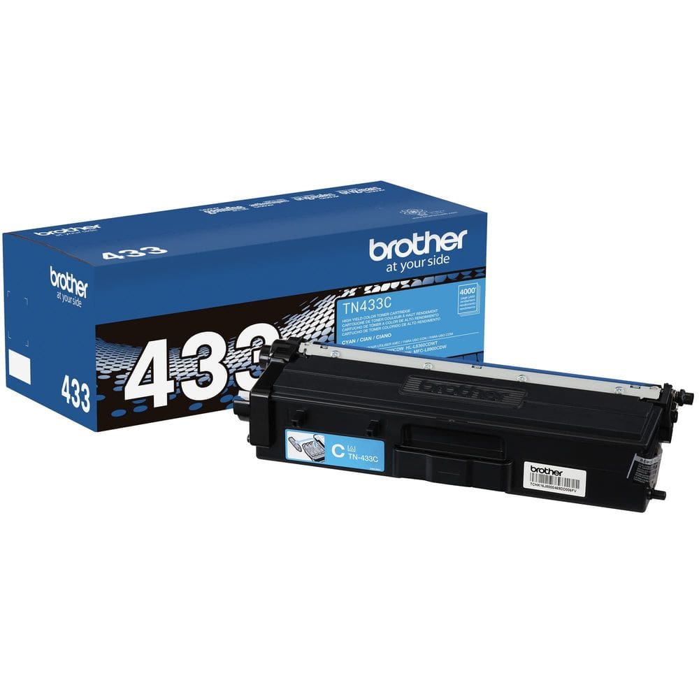 Cartucho de toner Brother TN433C ciano de alto rendimento 4.000 páginas