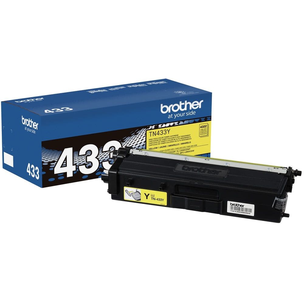 Cartucho de toner Brother TN433Y amarelo de alto rendimento 4.000 páginas