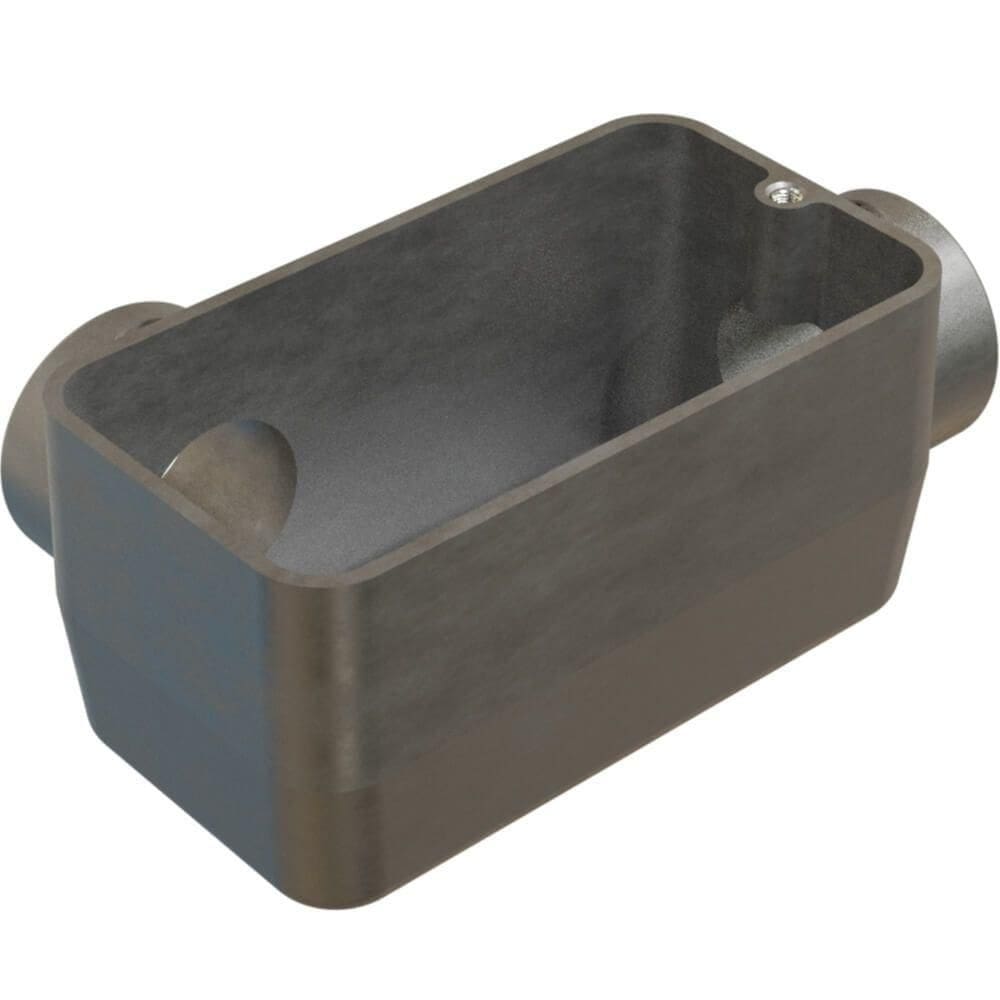 Caixa de Derivação Fixa Conduletzel Sem Pintura Tipo Ll de 1-2 Sem Tampa E012050026 Wetzel Caixa