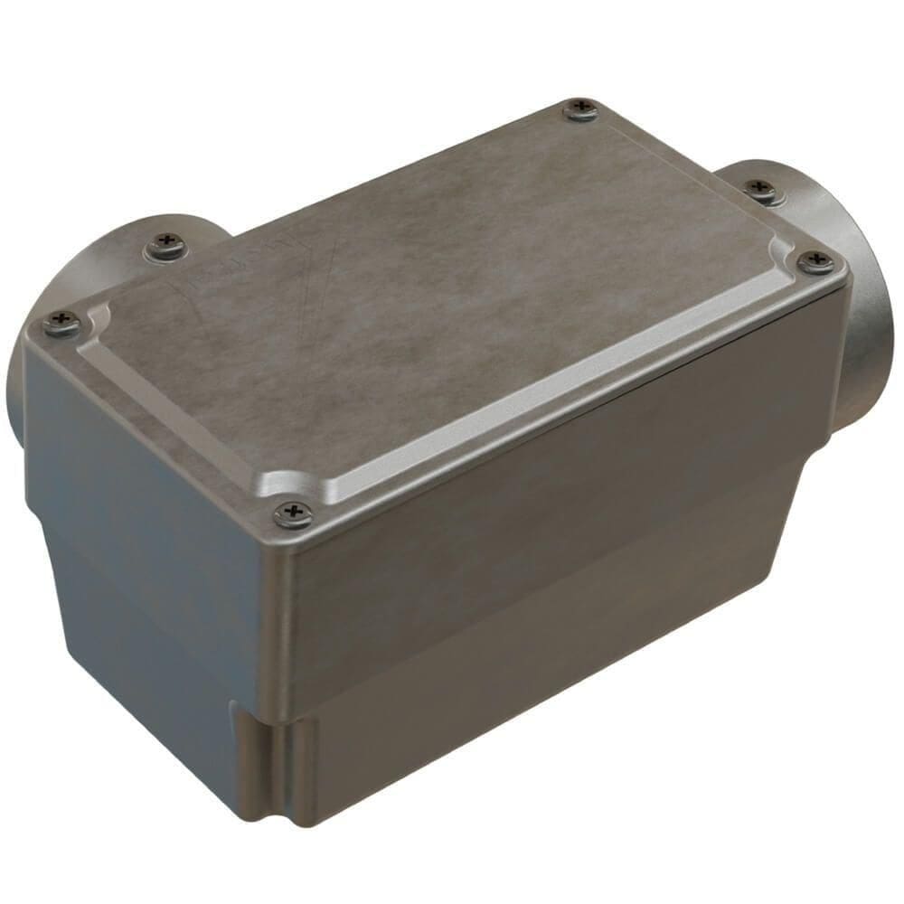 Caixa de Derivação Fixa Conduletzel Sem Pintura Tipo Ll de 2 com Tampa E012050075 Wetzel Caixa D