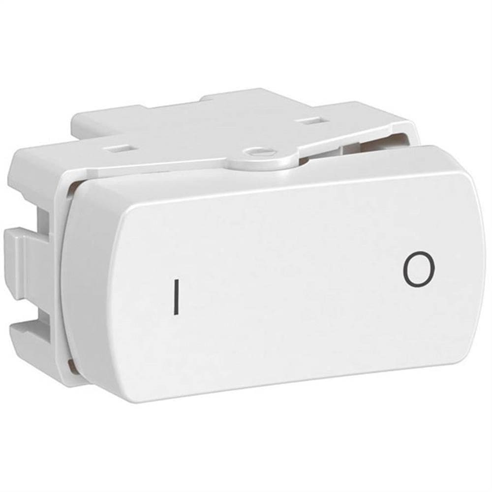 Módulo Interruptor Bipolar Simples Miluz 10 Amperes 250 Volts Branco S3b72040 Schneider Mod.inte