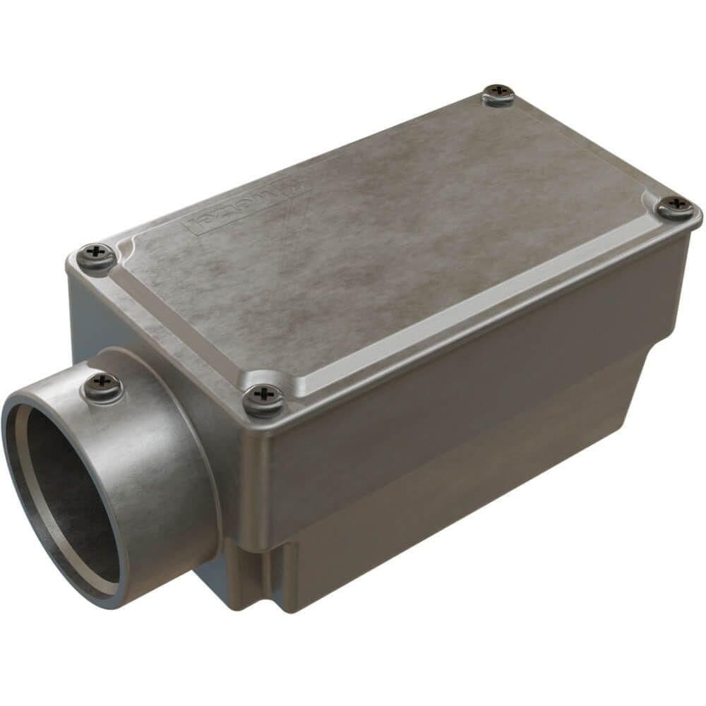 Caixa de Derivação Fixa Conduletzel Sem Pintura Tipo E de 1.1-2 com Tampa E012030065 Wetzel Caix