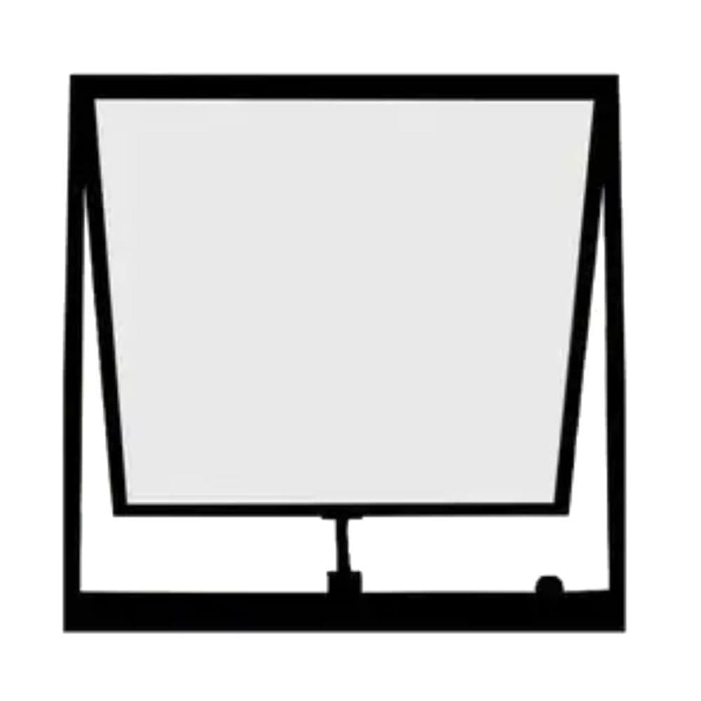 Vitro Maxim Ar 60 (a) X 60 (l) Alumínio Preto Ptord2253 Hale Janela Veneziana de Correr 6 Folh