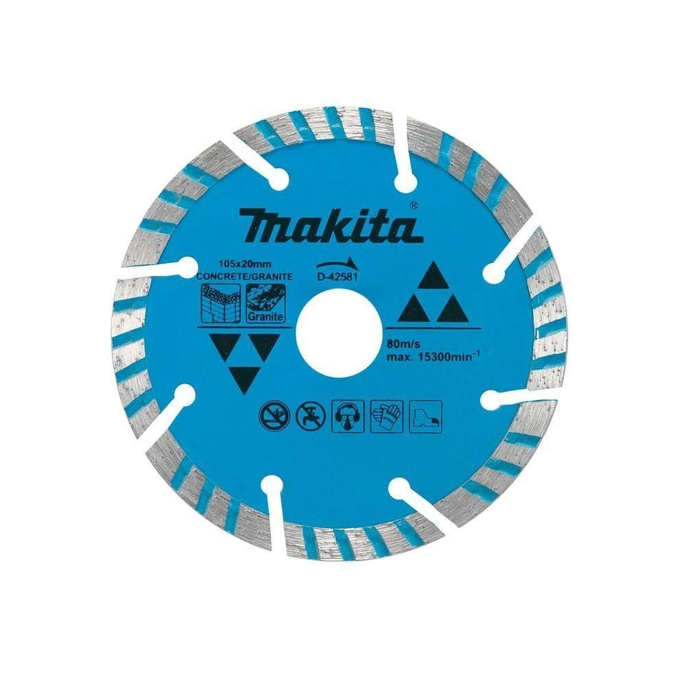 Disco Diamantado 105 X 20 Mm Turbo-segmentado D-42581 Makita