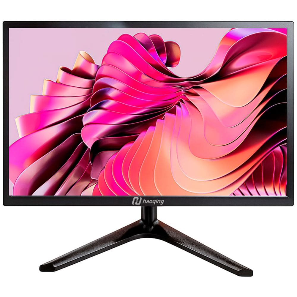Monitor Haoqing HQ190,19” Polegadas, Resolução 1440 x 900, HDMI/VGA, 60Hz - Preto