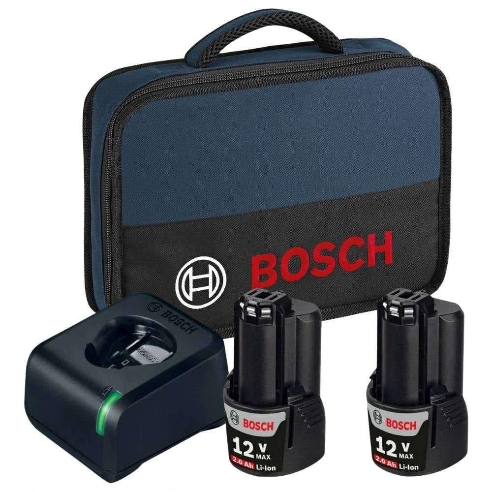 Bolsa para Ferramentas com 2 Baterias 2AH 12V e Carregador Bivolt BOSCH