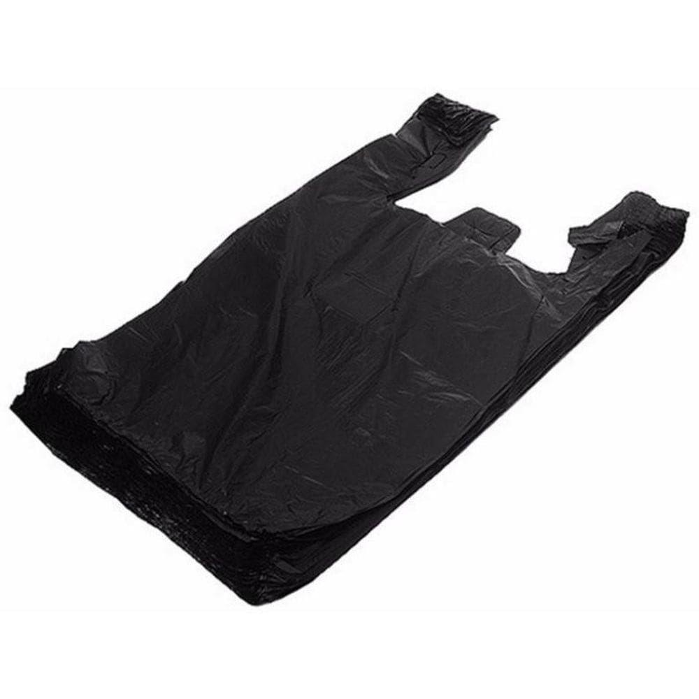 MP - Sacola Pla stica Grande Preta 50X60Cm