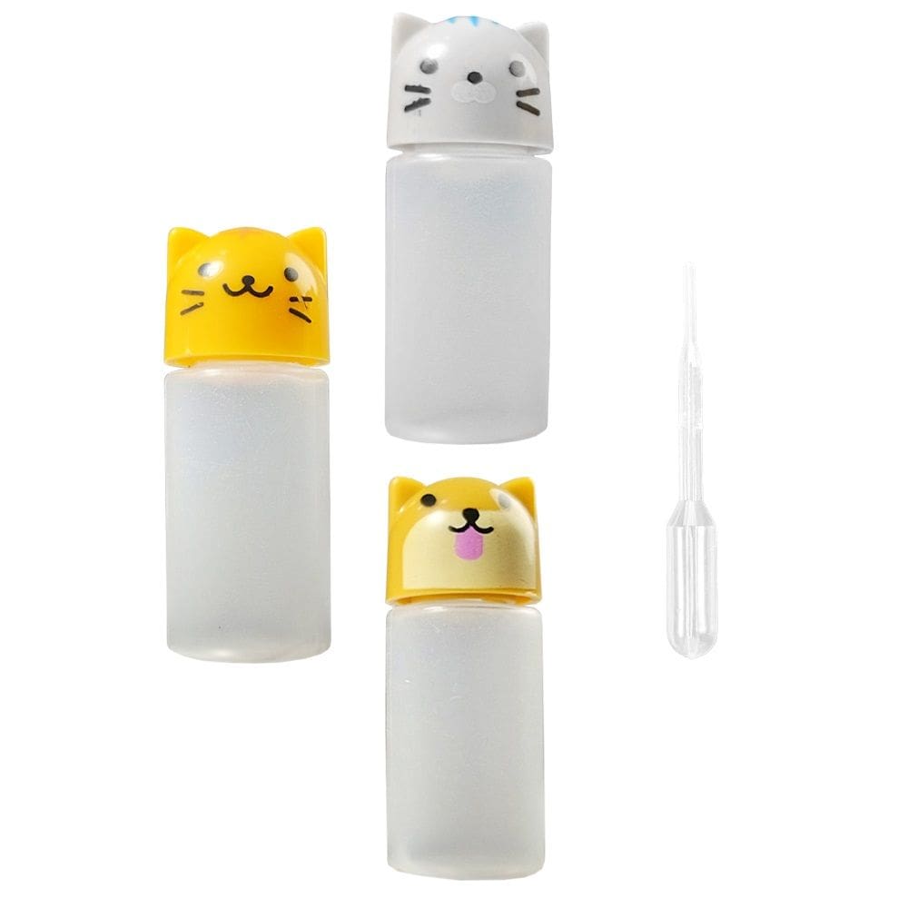 Kit 3 Porta Molho de Bichinhos para Temperos de Salada 3ml