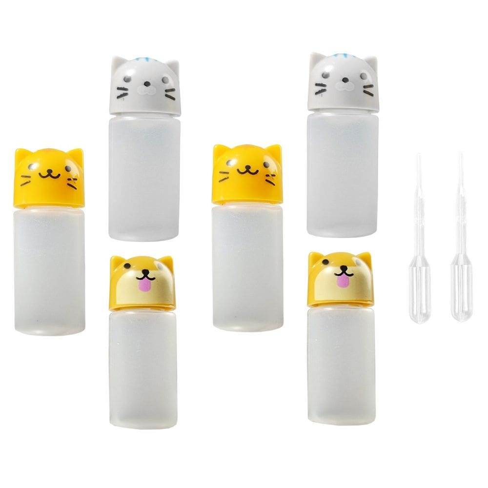 Kit 6 Porta Molho de Bichinhos para Temperos de Salada 3ml