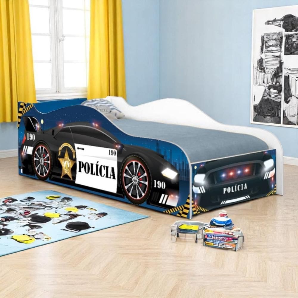 Cama Carro de Polícia Kids Infantil