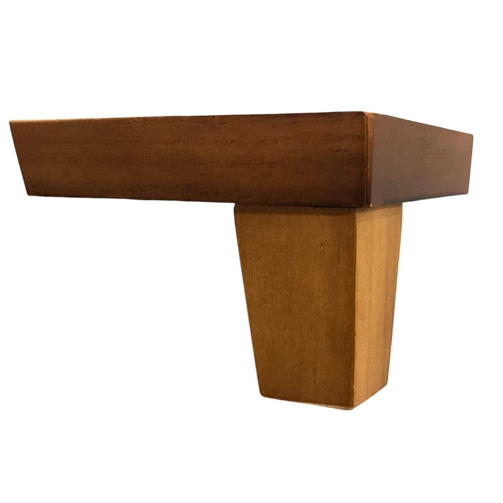 Pé De Madeira Cantoneira Universal P/ Móveis  1 Unidade - Bela Manu Decor