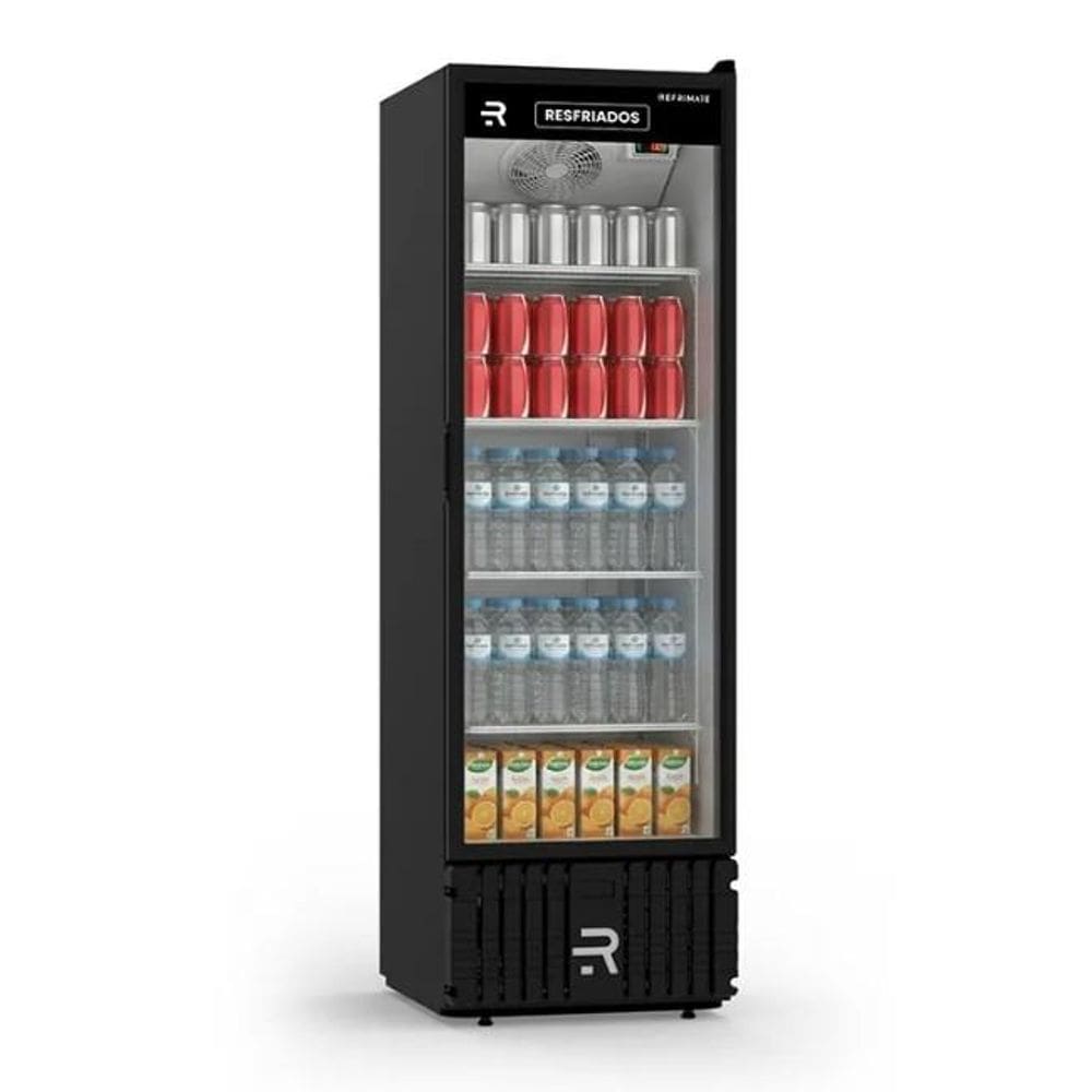 Visa Cooler Expositor para Resfriados com Porta de Vidro VCM570PV PR BR 570 Litros - Refrimate