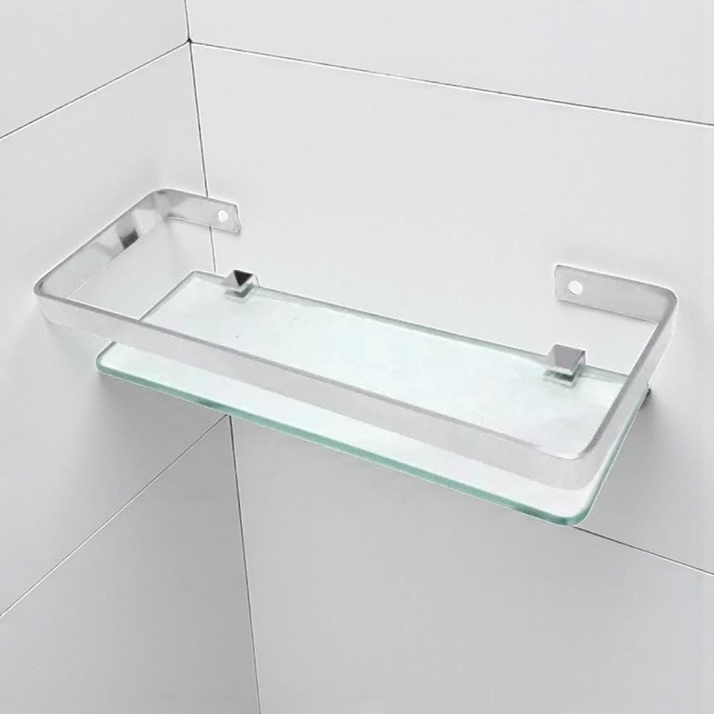 Suporte Porta Shampoo Prateleira De Vidro