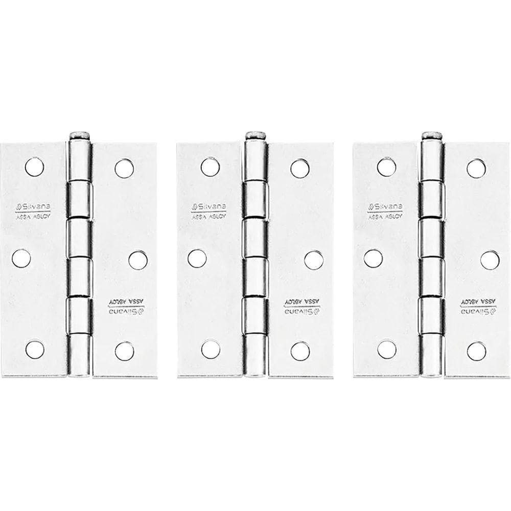Dobradiça Com Pino Solto, Cromada, 3 X 1.7/8, 3 Peças, 91788 Silvana Ostenvonder
