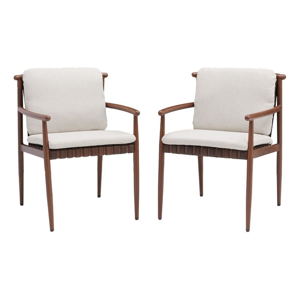 Conjunto Jardim Varanda 2 Pecas Marrom Aluminio - Havana