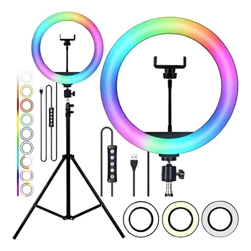 Ring Light 14`` Polegadas Com Tripé 2.1m Profissional