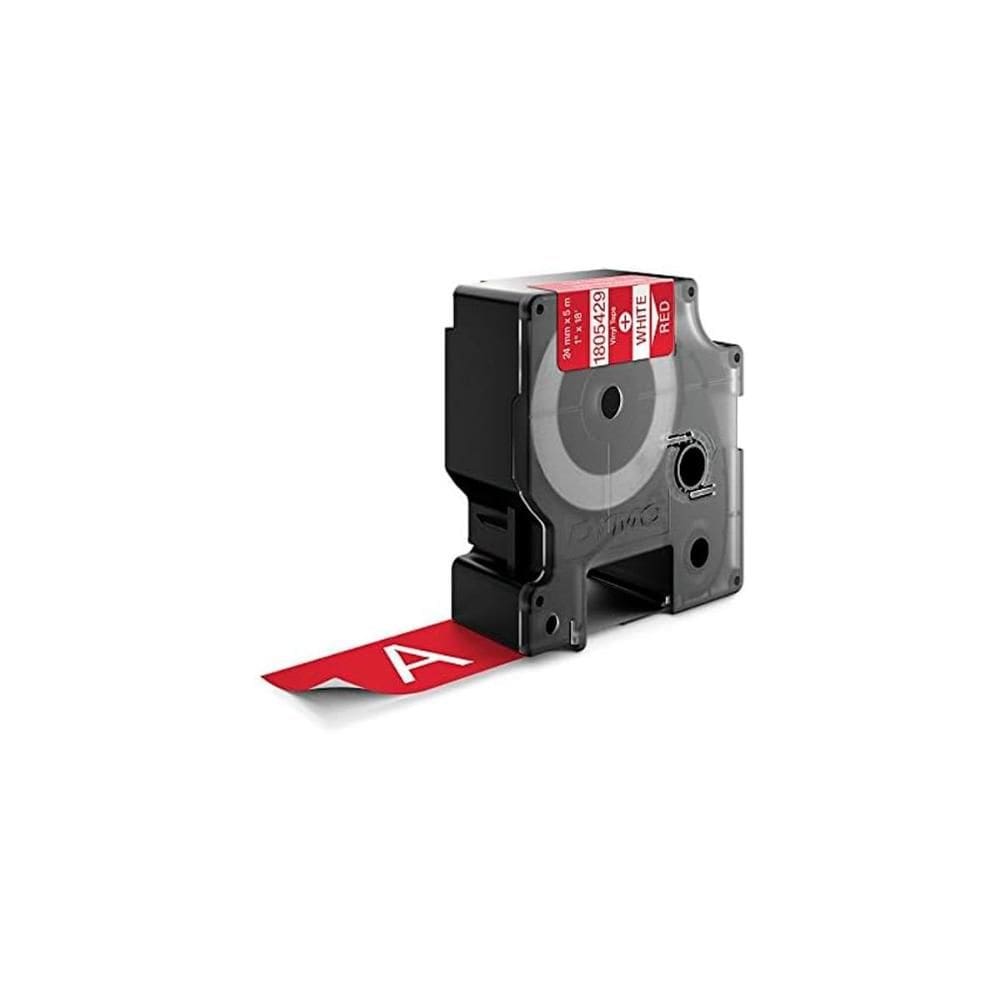 Fita Rotulador 24MMX5 5M Vinilica Vermelha Dymo