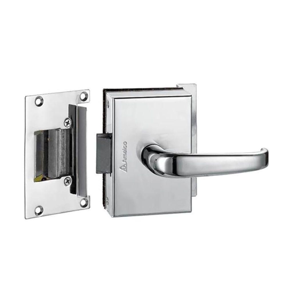 Fechadura Elétrica Porta de Vidro FV33ECRA Abertura Externa Cromada - Amelco