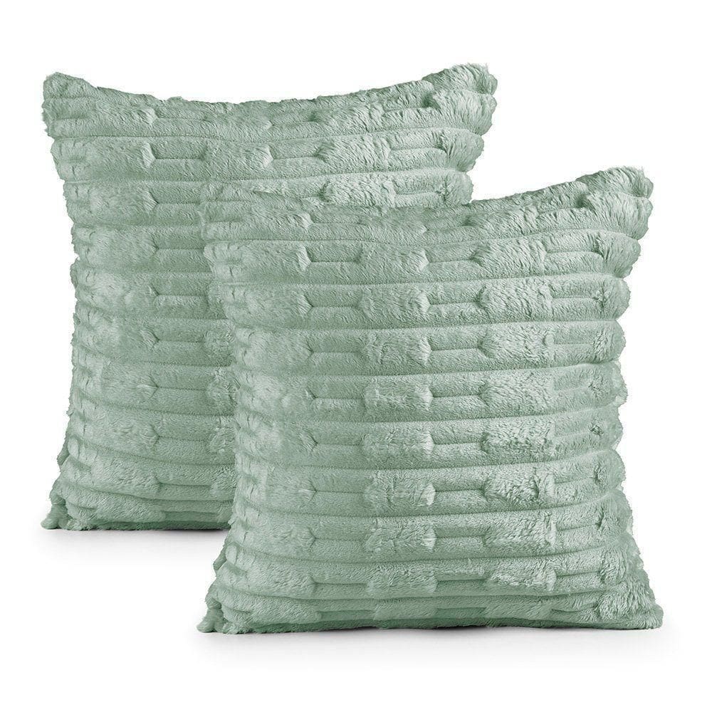 Kit 02 Capas De Almofadas Polar 45cm X 45cm 100% Poliéster - Orvalho