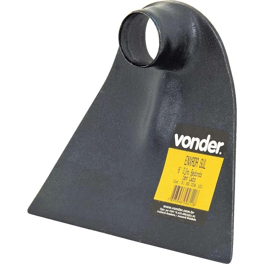 Enxada Sul, Tamanho 1 1/2, Olho Redondo, Sem Cabo, Vonder